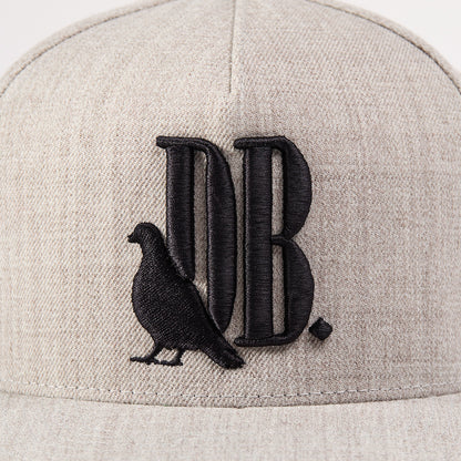 DB Snapback Hat (Black on Grey)
