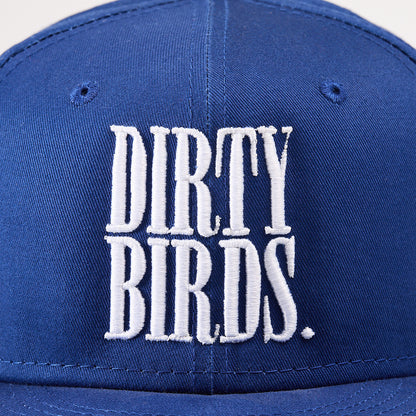 Stacked Snapback (White on Blue)